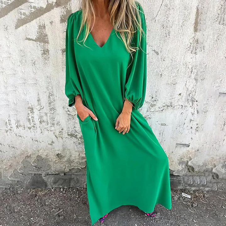 Fiona | Women's Long Sleeve Maxi Summer Dress