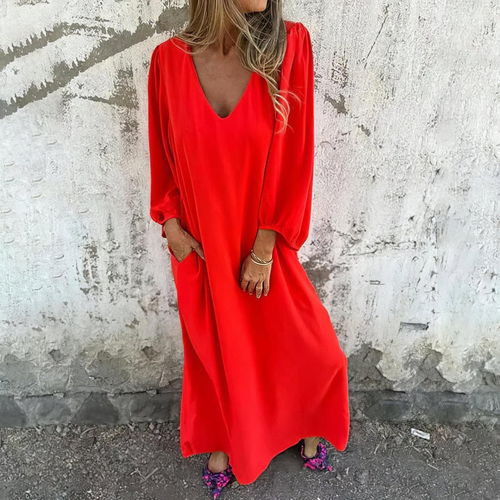 Fiona | Women's Long Sleeve Maxi Summer Dress