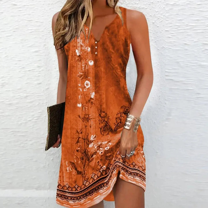 Fiona | Women’s Printed Summer Midi Dress