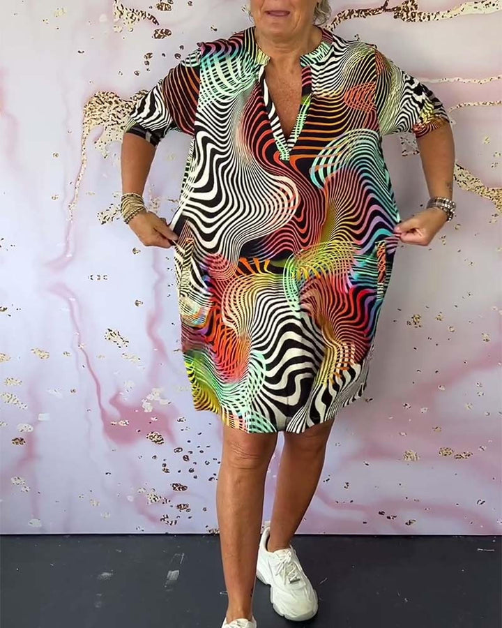 Gabrielle | Women's Printed Mini Summer Dress