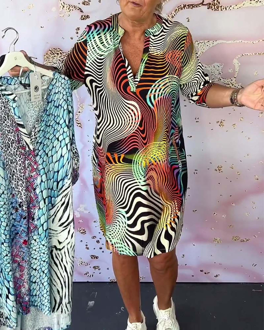 Gabrielle | Women's Printed Mini Summer Dress