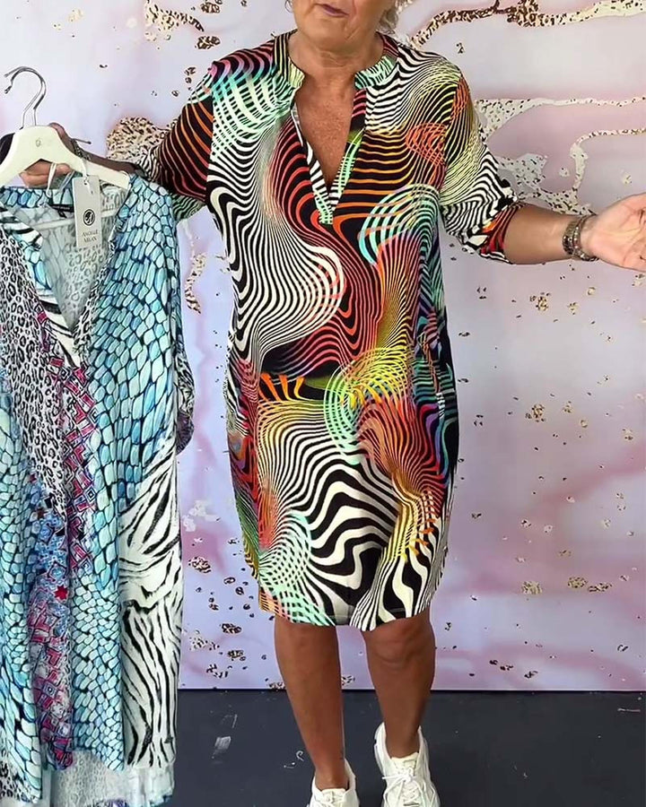 Gabrielle | Women's Printed Mini Summer Dress