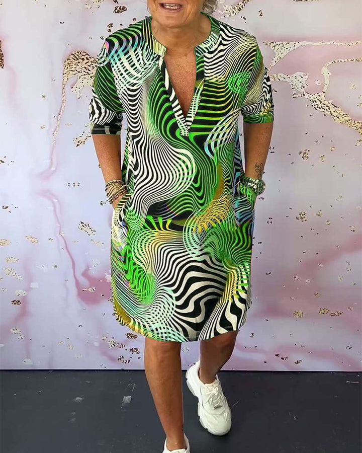 Gabrielle | Women's Printed Mini Summer Dress