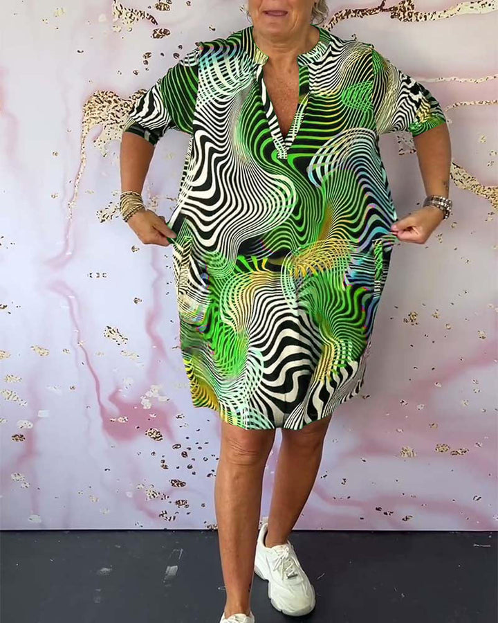 Gabrielle | Women's Printed Mini Summer Dress