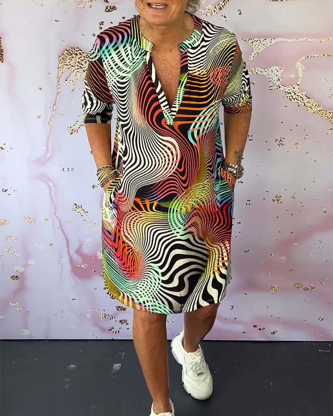 Gabrielle | Women's Printed Mini Summer Dress