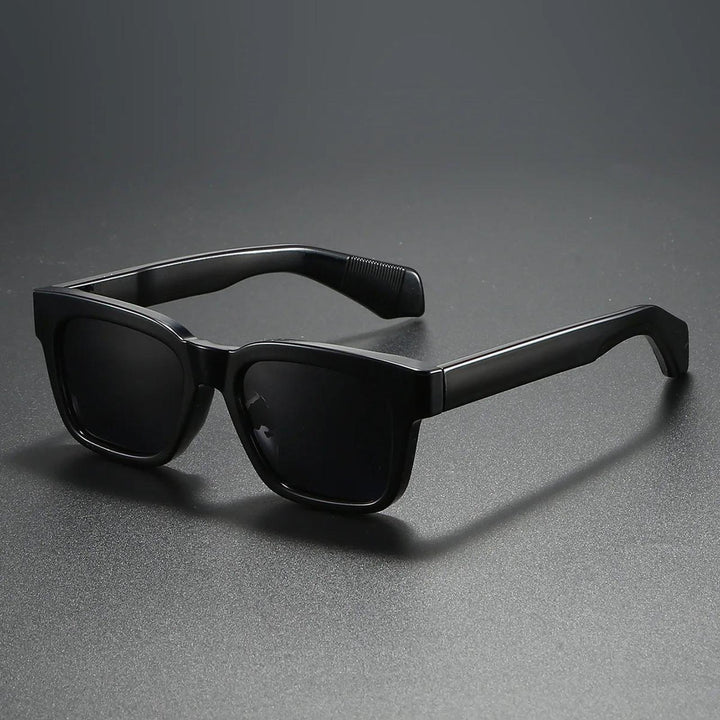 Grace | Sunglasses Polarized Retro Square Frame Thick Temples