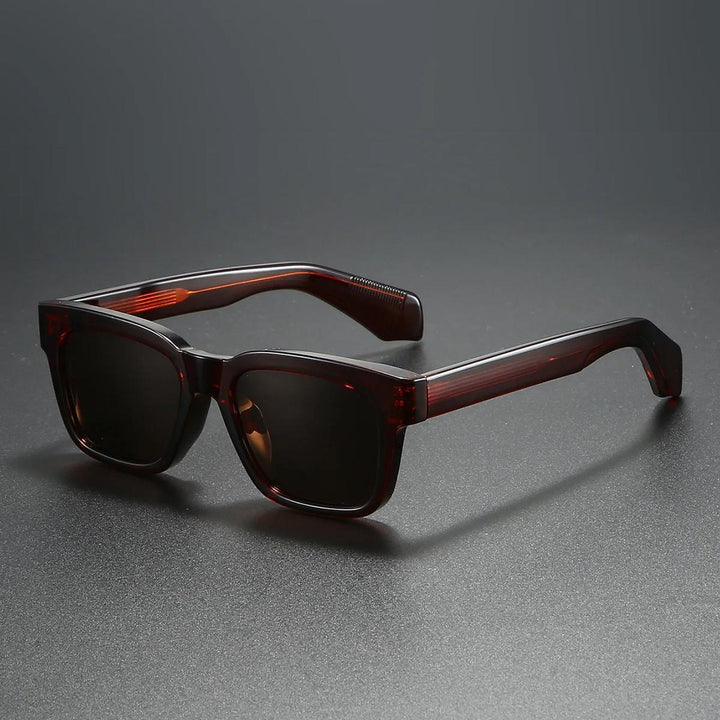 Grace | Sunglasses Polarized Retro Square Frame Thick Temples