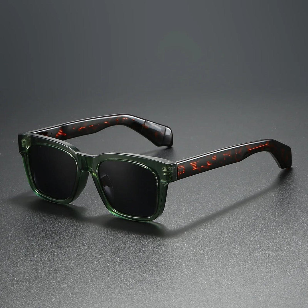 Grace | Sunglasses Polarized Retro Square Frame Thick Temples