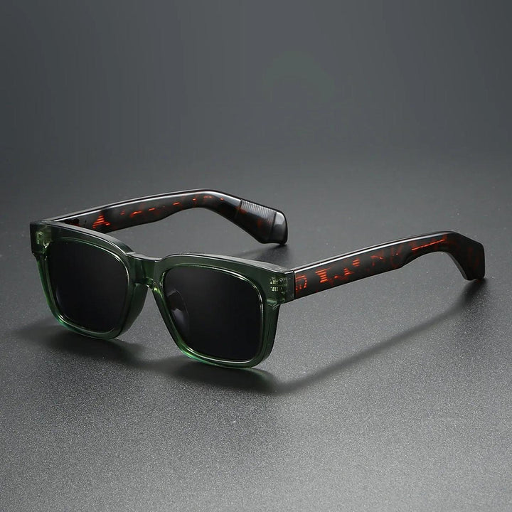 Grace | Sunglasses Polarized Retro Square Frame Thick Temples