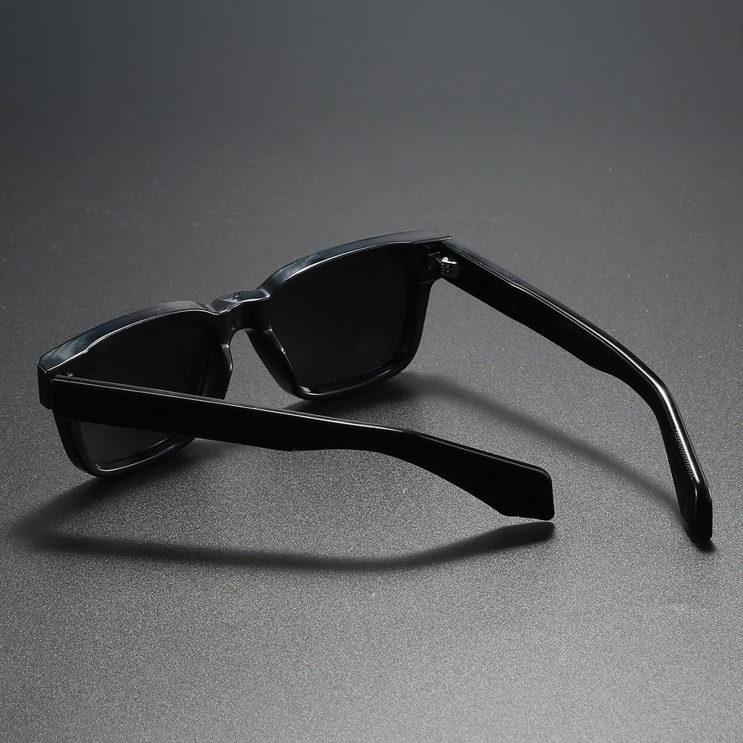 Grace | Sunglasses Polarized Retro Square Frame Thick Temples