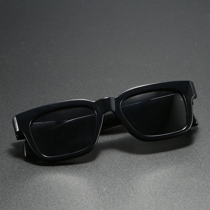 Grace | Sunglasses Polarized Retro Square Frame Thick Temples