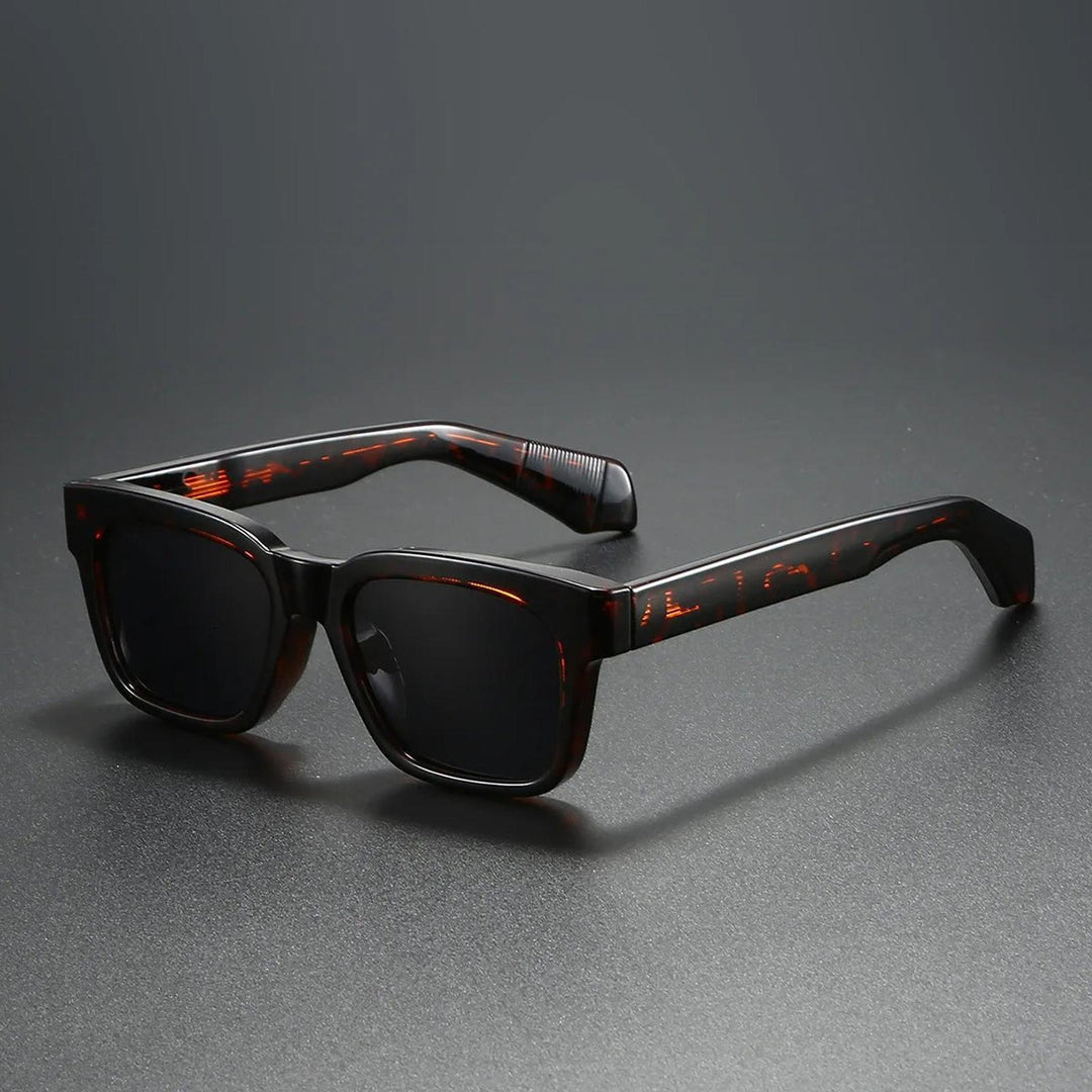 Grace | Sunglasses Polarized Retro Square Frame Thick Temples