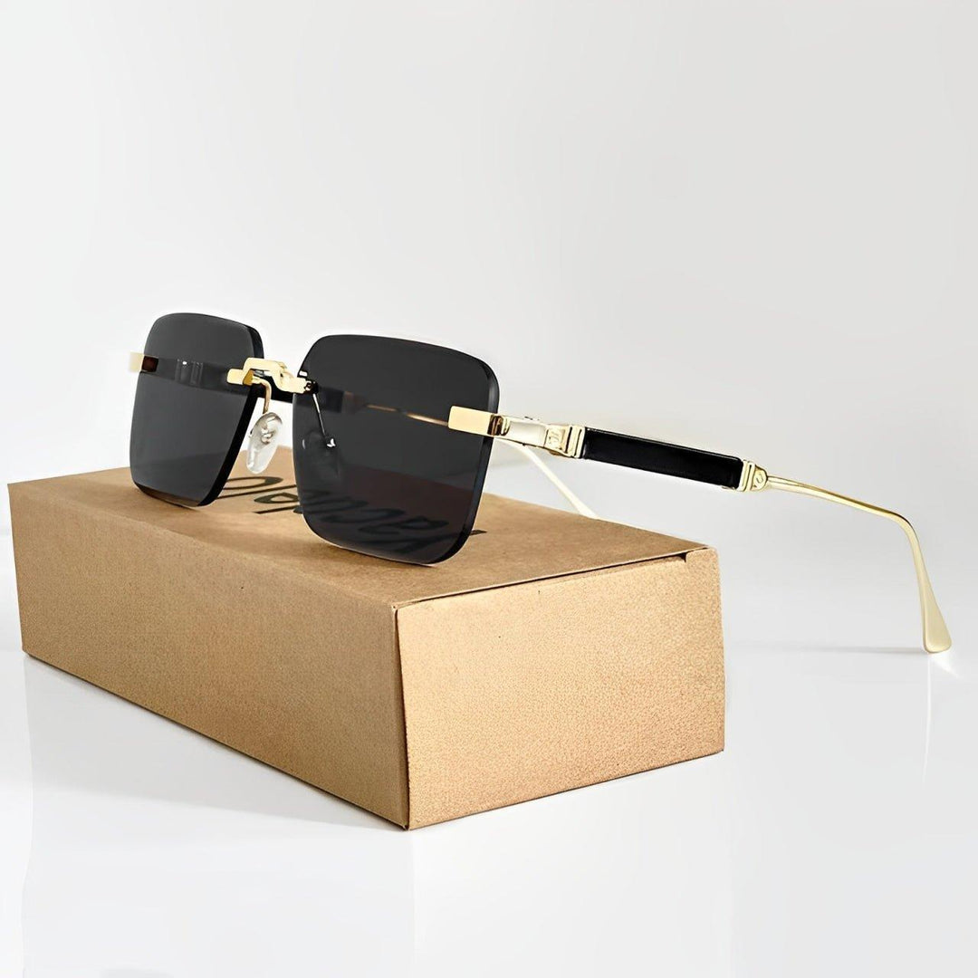 Grace | Sunglasses Retro Gold Titanium Gradient UV400 Protection