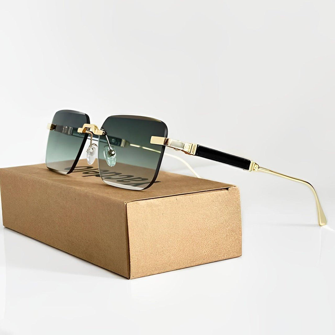 Grace | Sunglasses Retro Gold Titanium Gradient UV400 Protection