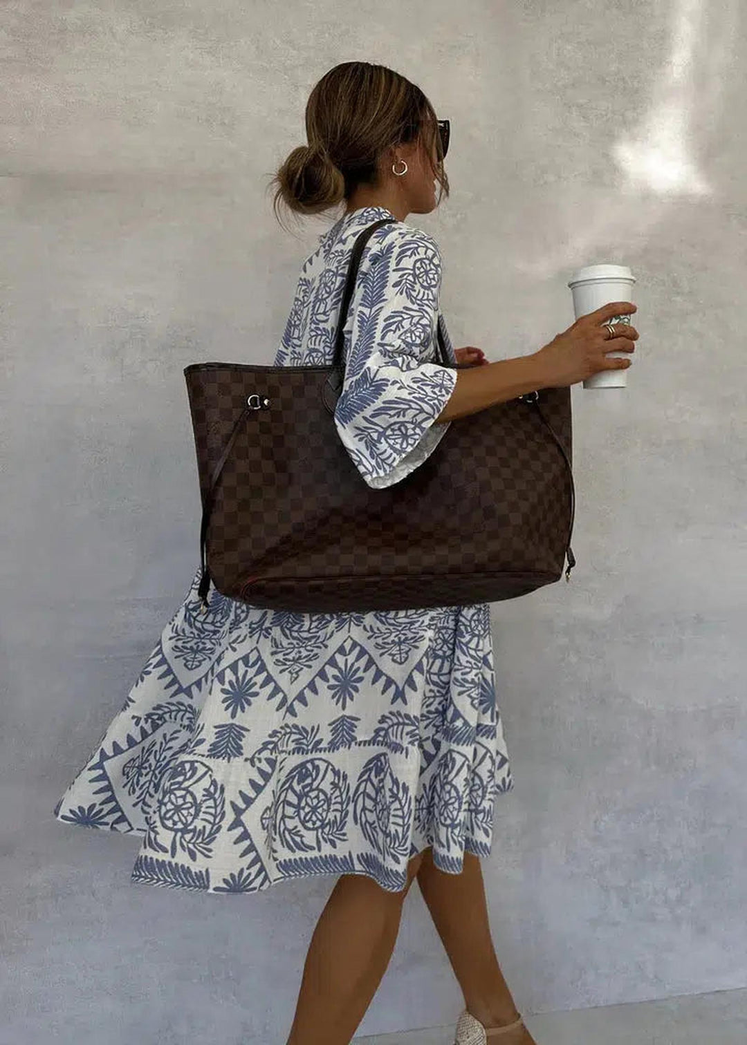 Grace | Women's Boho Patterned Long Sleeve Mini Dress