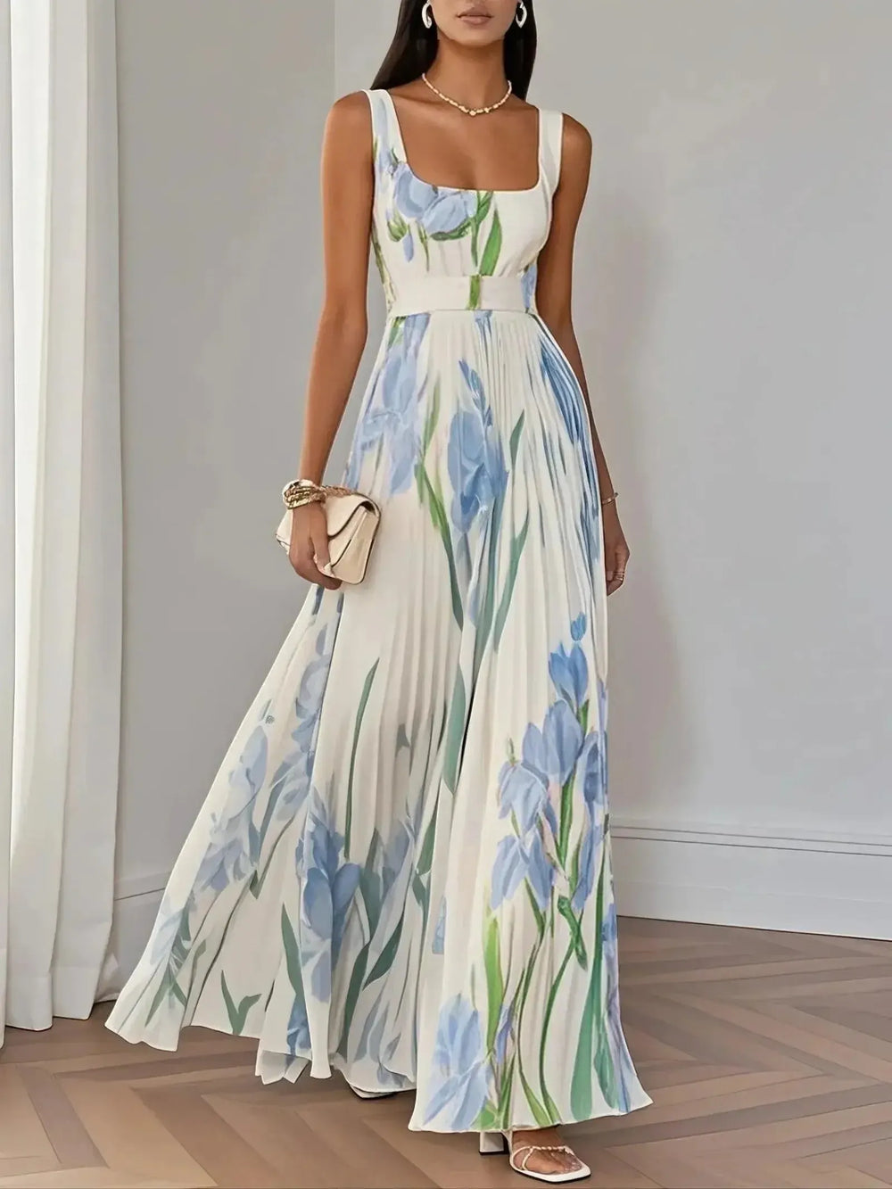 Hailey | Women’s Boho Floral Flowing A Line Dress
