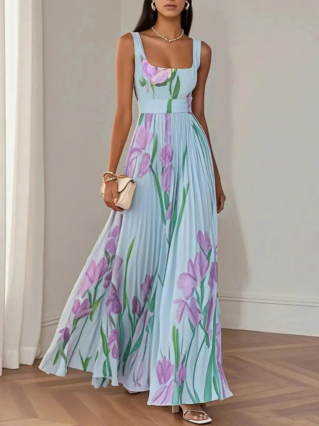 Hailey | Women’s Boho Floral Flowing A Line Dress