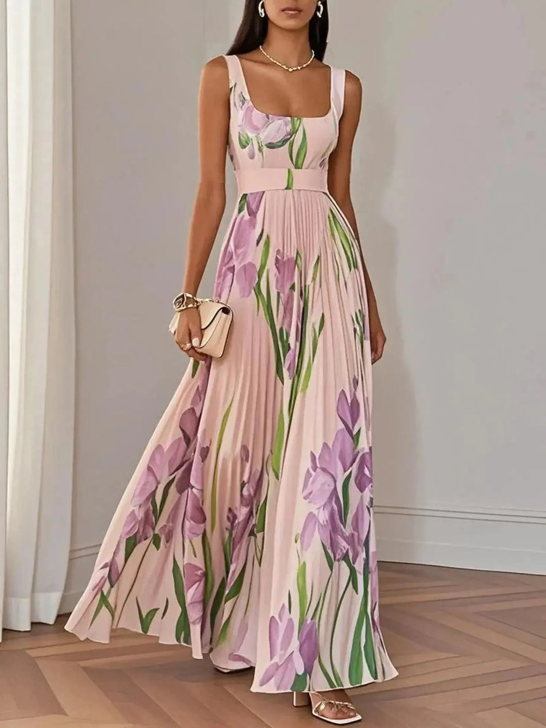 Hailey | Women’s Boho Floral Flowing A Line Dress
