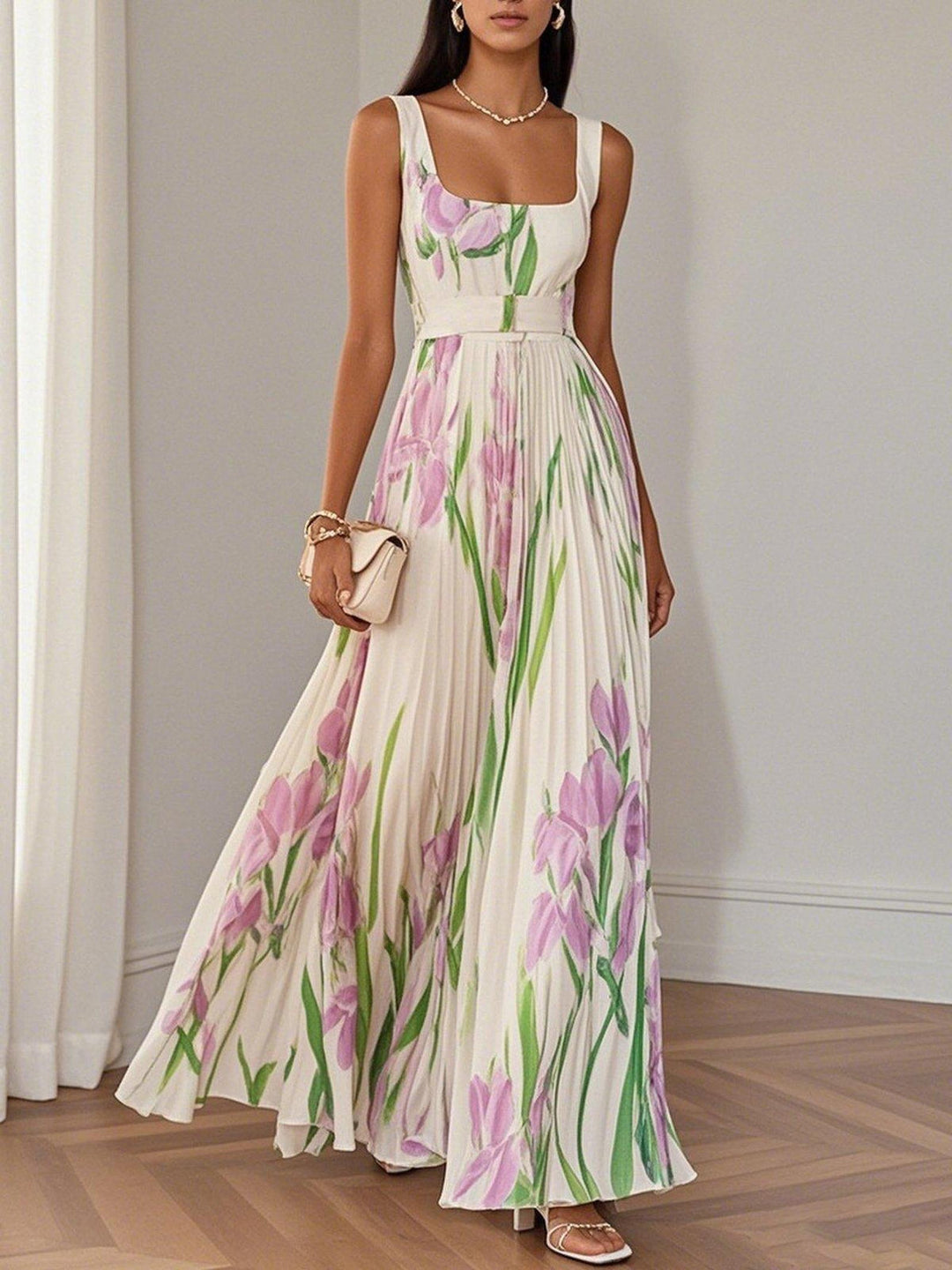 Hailey | Women’s Boho Floral Flowing A Line Dress
