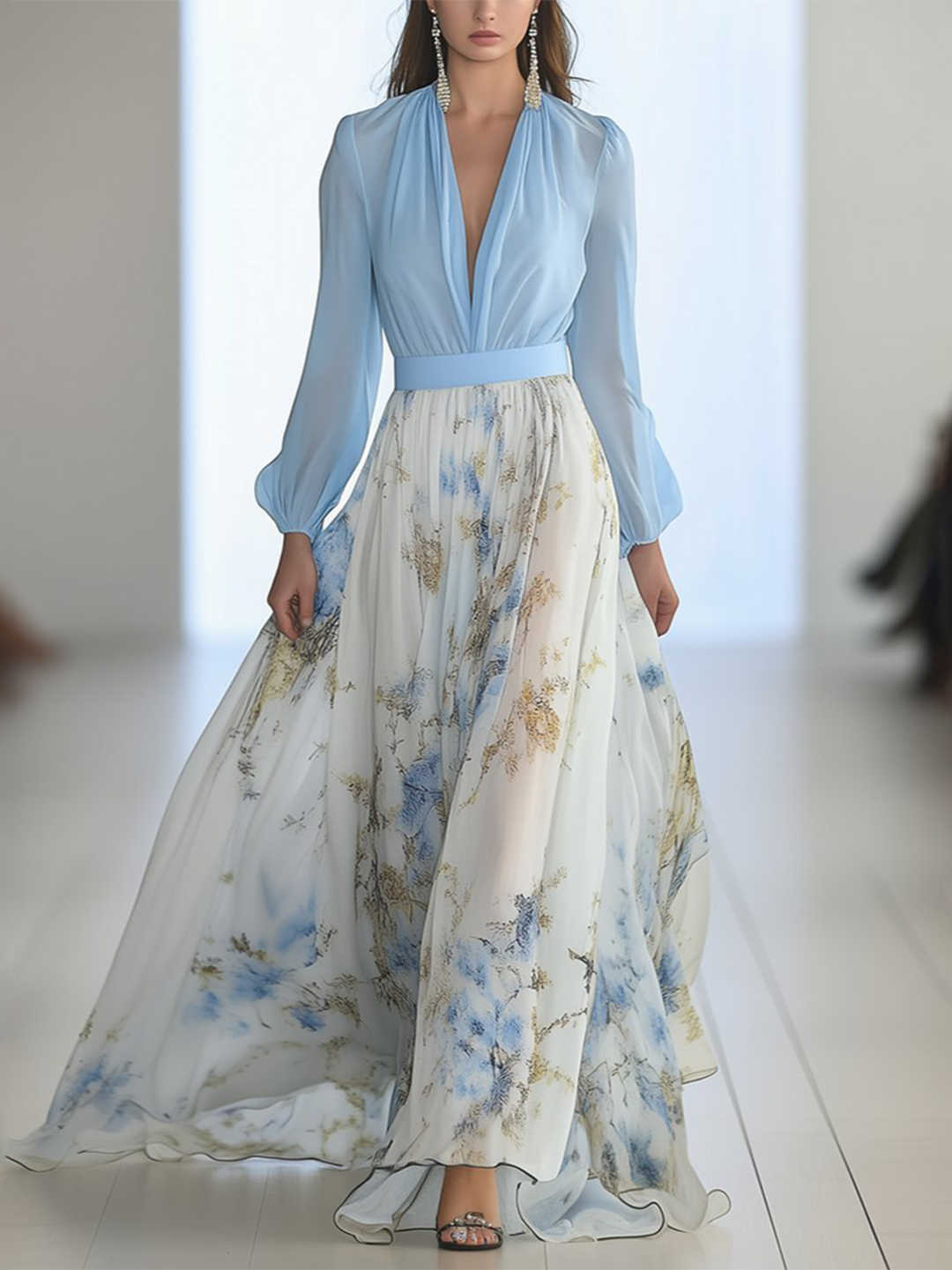 Hailey | Women’s Elegant Summer Maxi Dress Floral
