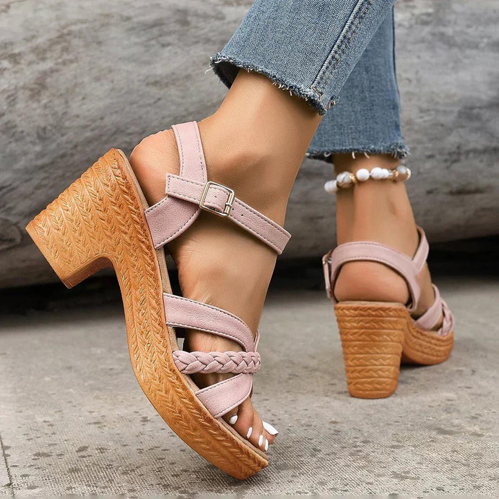 Harper | Cross-Strap Sandals Adjustable Platform Espadrille