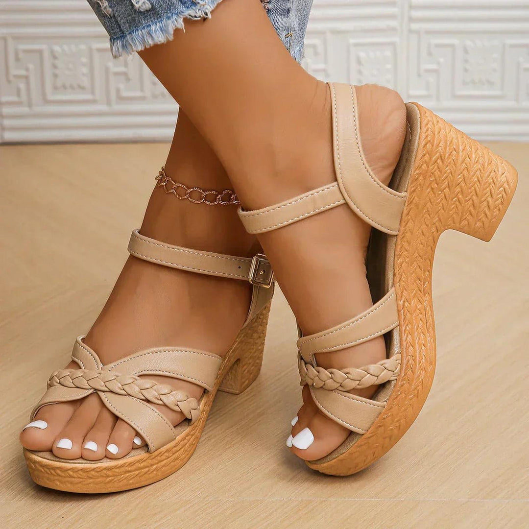 Harper | Cross-Strap Sandals Adjustable Platform Espadrille