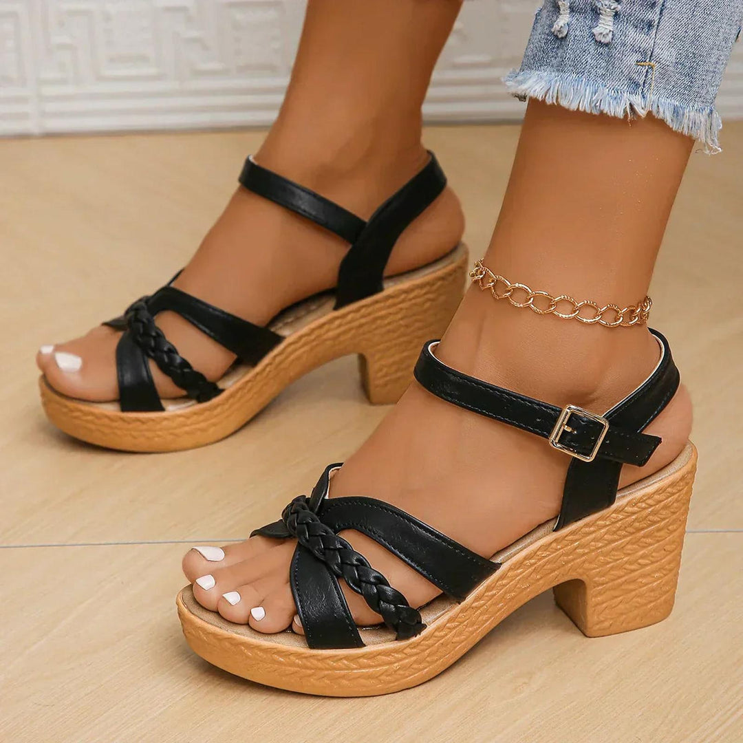 Harper | Cross-Strap Sandals Adjustable Platform Espadrille