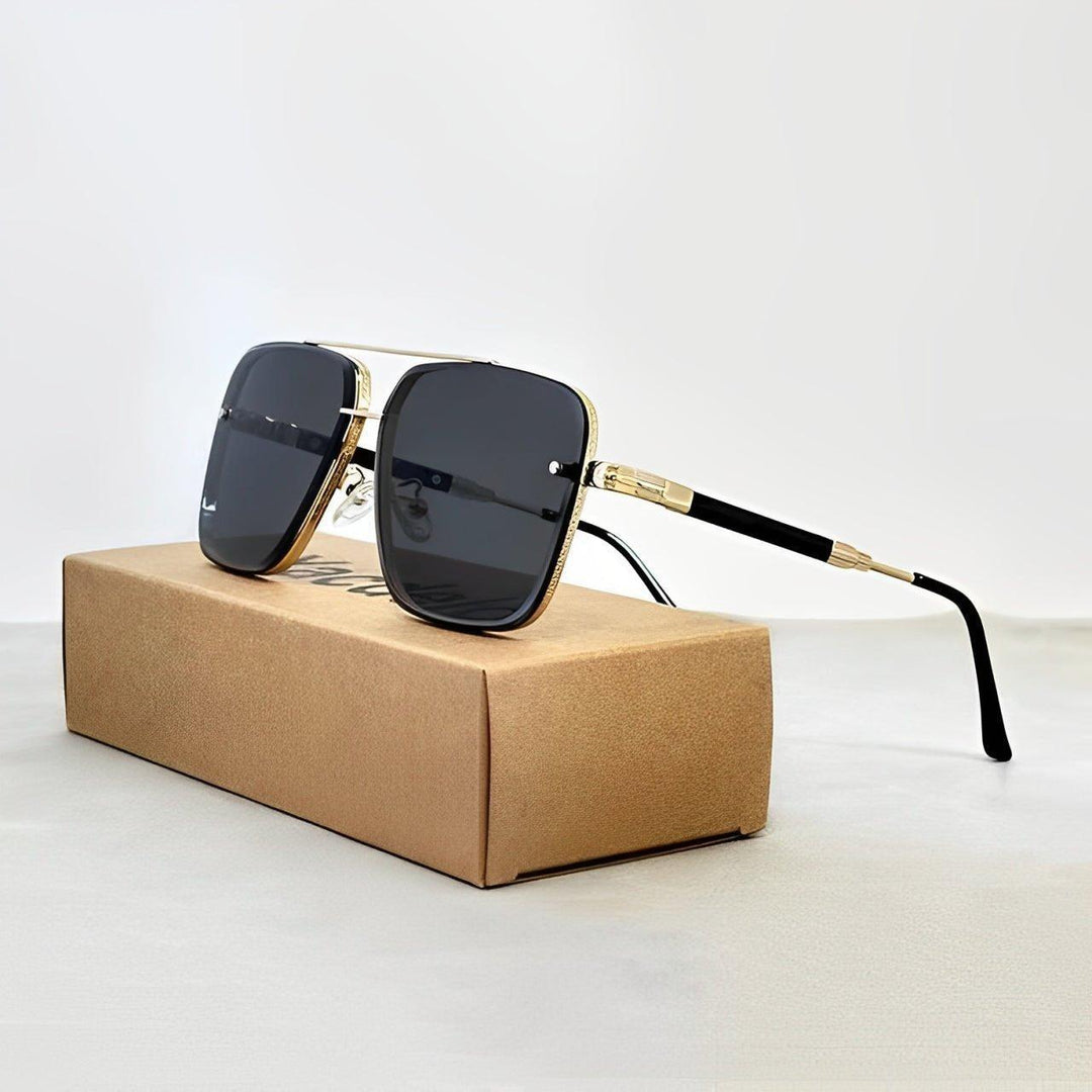 Harper | Sunglasses Aviator Style Gold Frame Gradient Lenses UV400