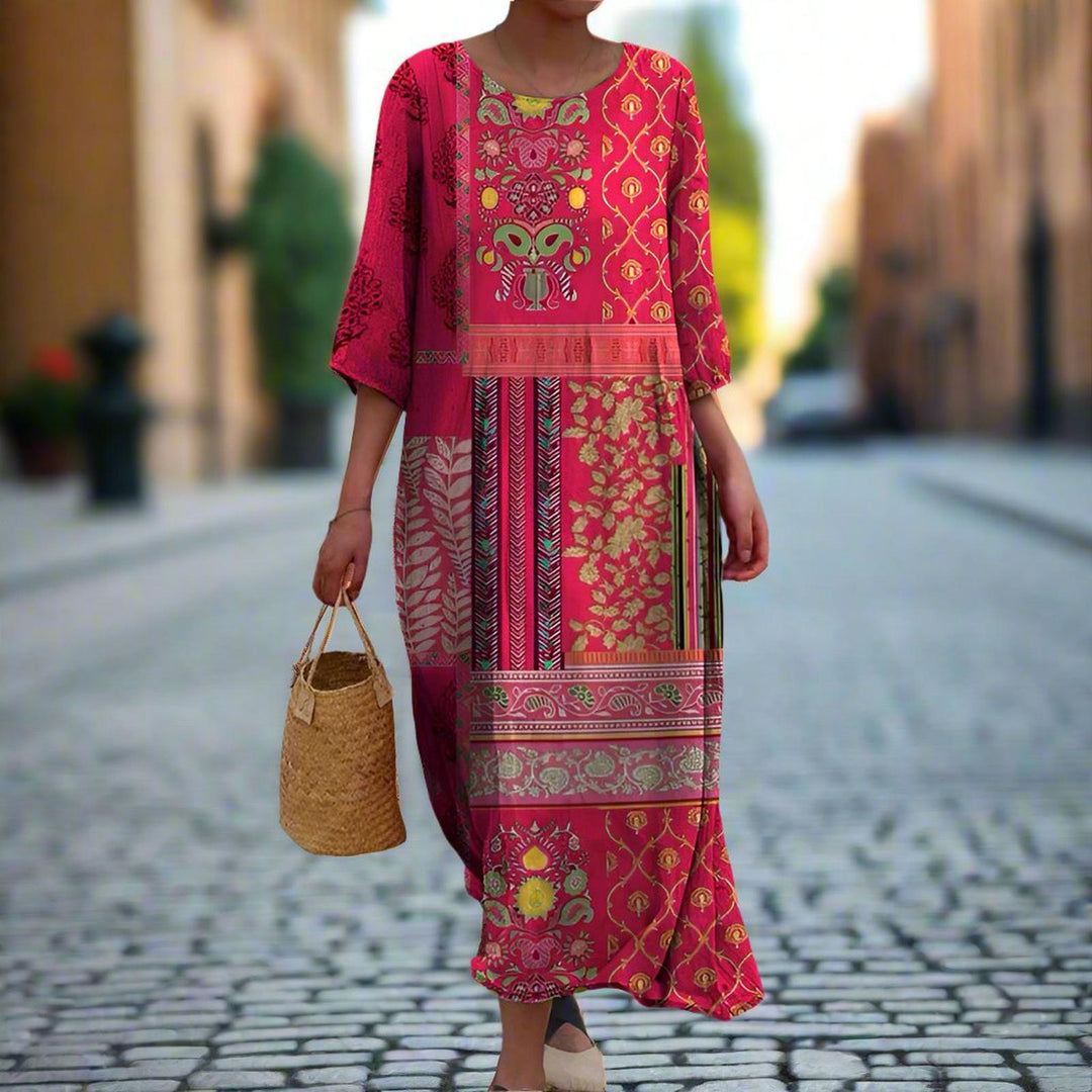 Hazel | Women's Printed Loose Fit Maxi Summer Dress