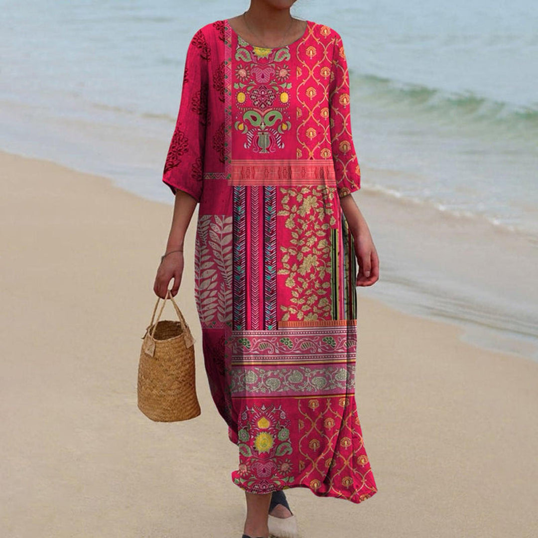 Hazel | Women's Printed Loose Fit Maxi Summer Dress