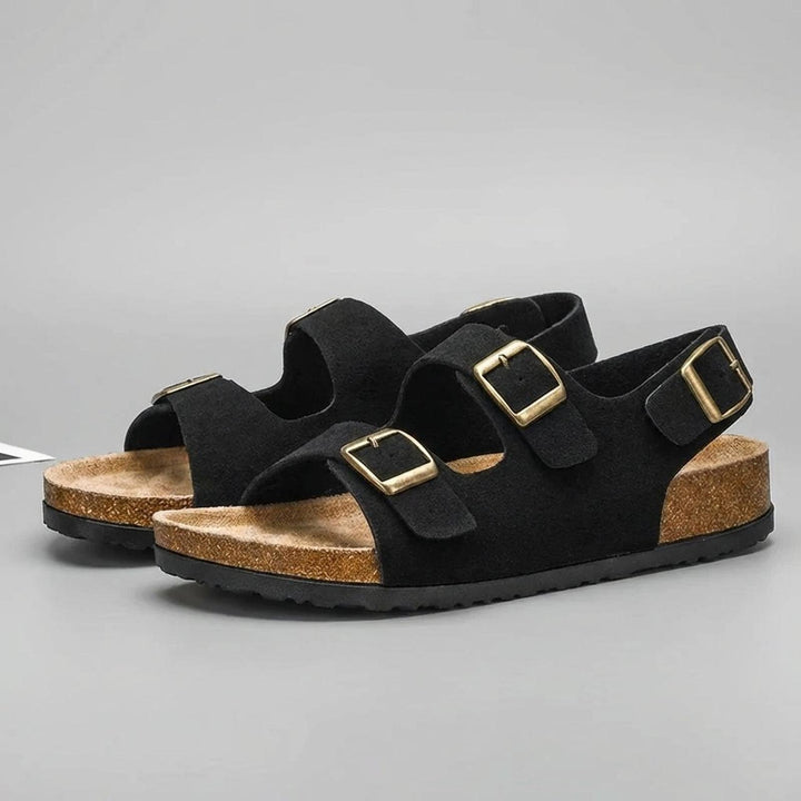 Henry | Orthopedic Cork Sole Sandals Adjustable Buckle Slingback