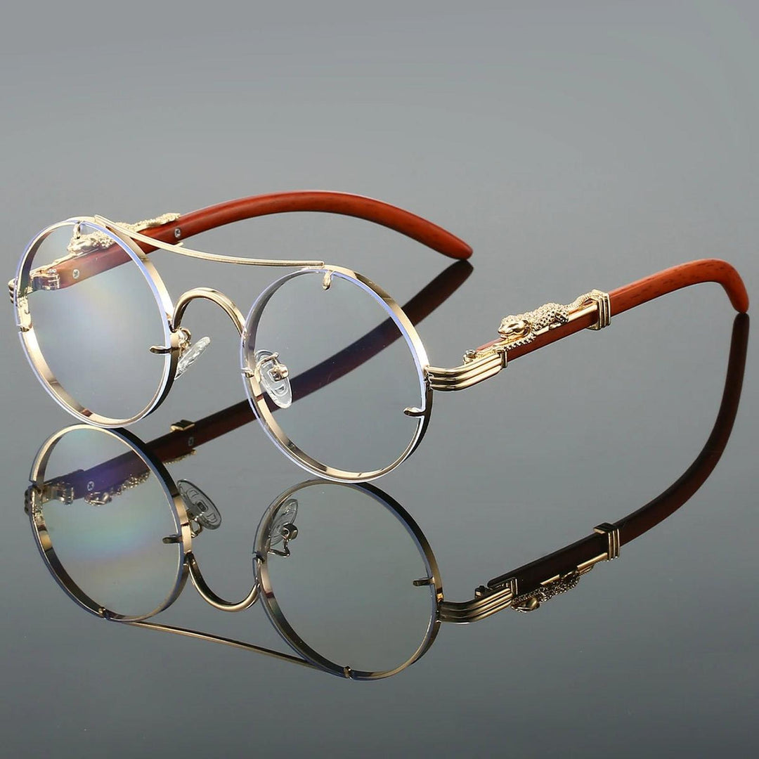 Henry | Sunglasses Double Bridge Vintage Gold Frame UV Protection