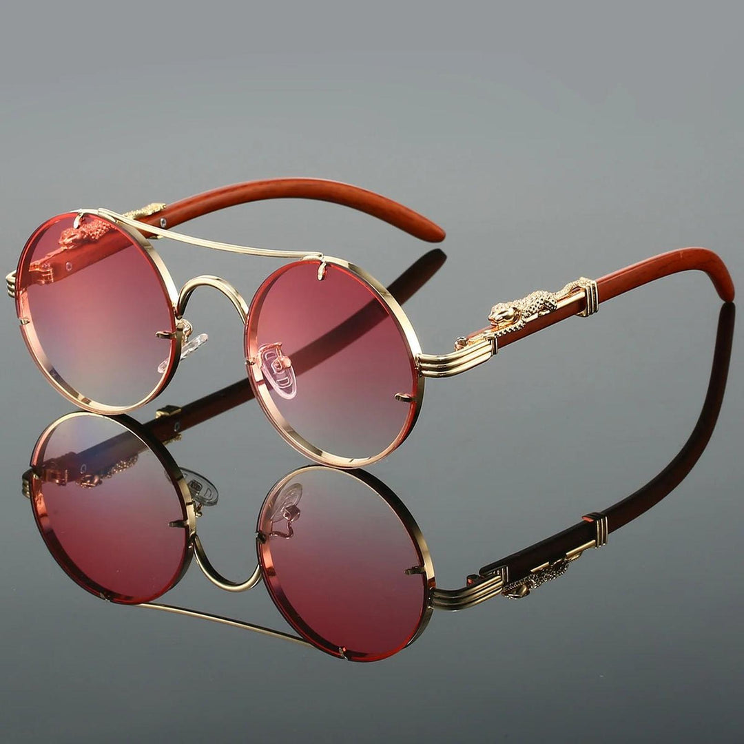Henry | Sunglasses Double Bridge Vintage Gold Frame UV Protection