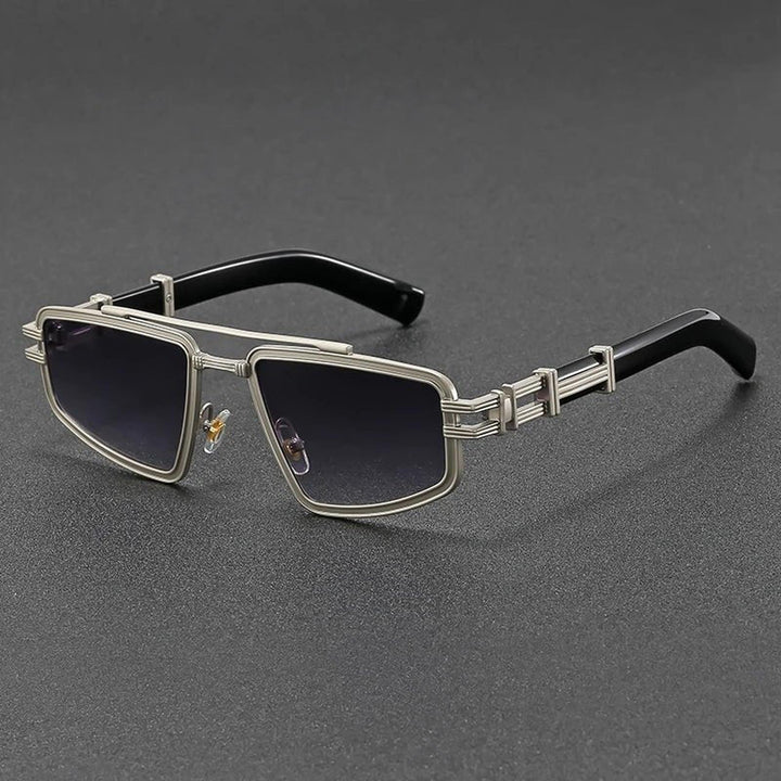 Henry | Sunglasses Retro Square Metal Frame UV400 Protection