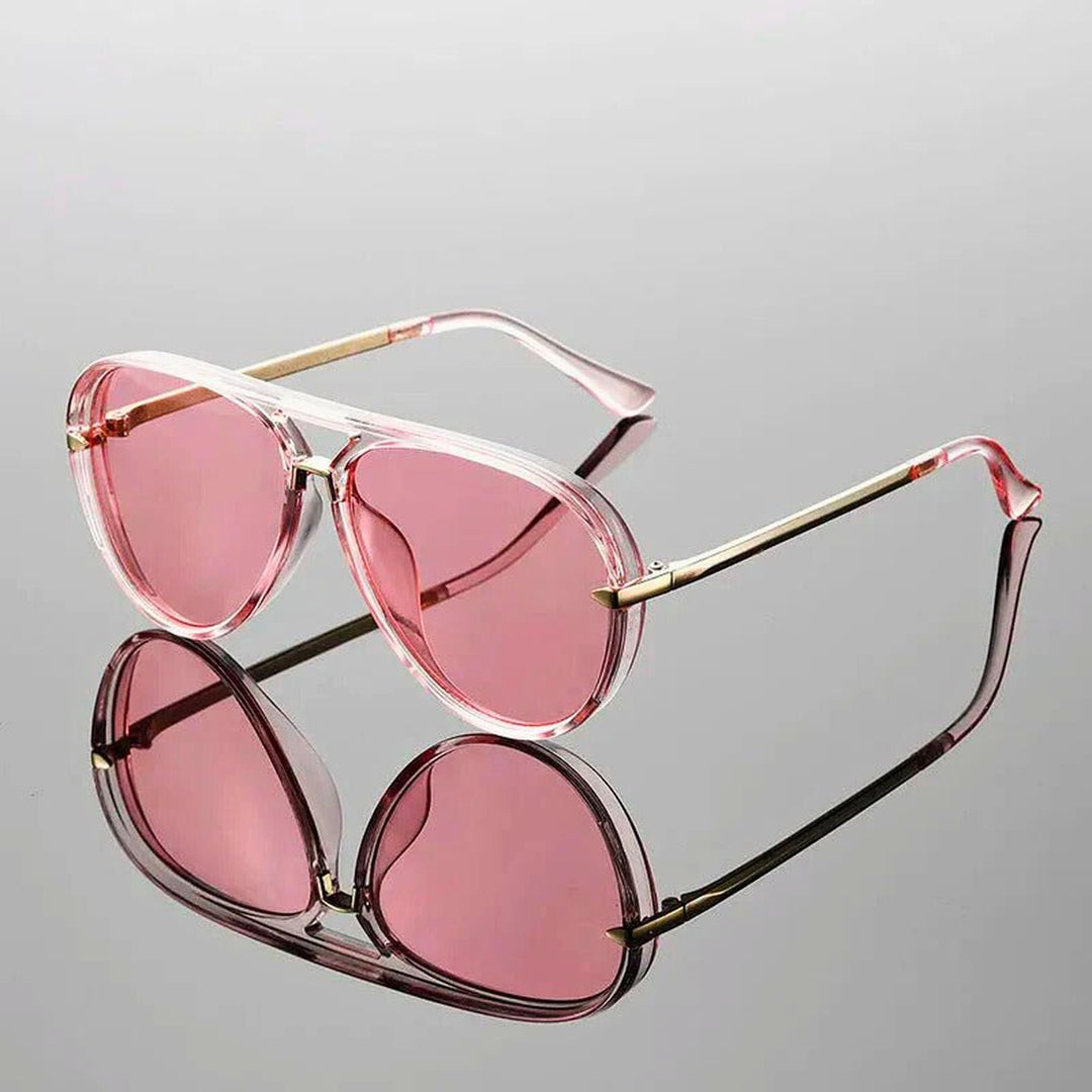 Isabella | Sunglasses Aviator Style Green Gradient Lenses UV Protection