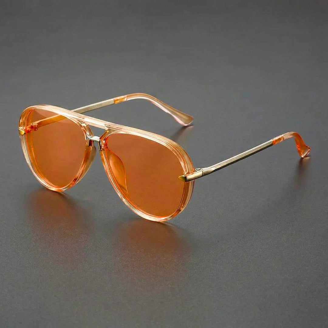 Isabella | Sunglasses Aviator Style Green Gradient Lenses UV Protection