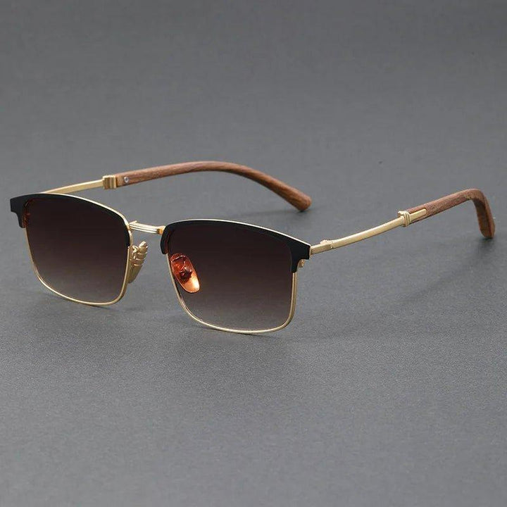 Isabella | Sunglasses Polarized Half-Frame Browline Metal UV400