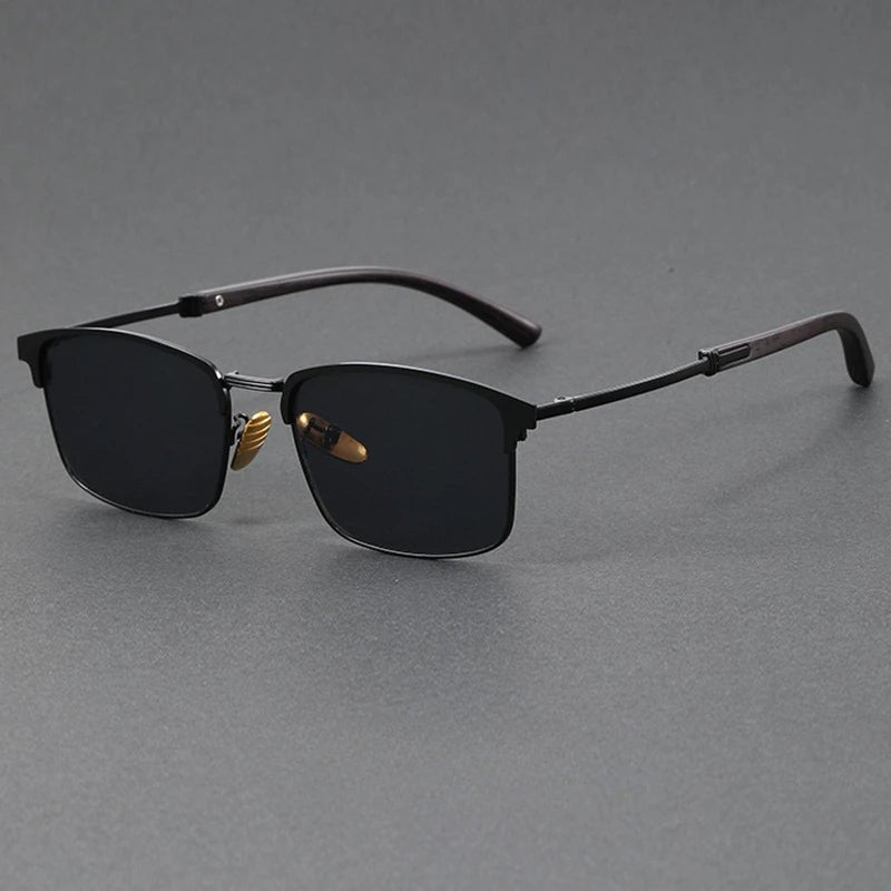 Isabella | Sunglasses Polarized Half-Frame Browline Metal UV400
