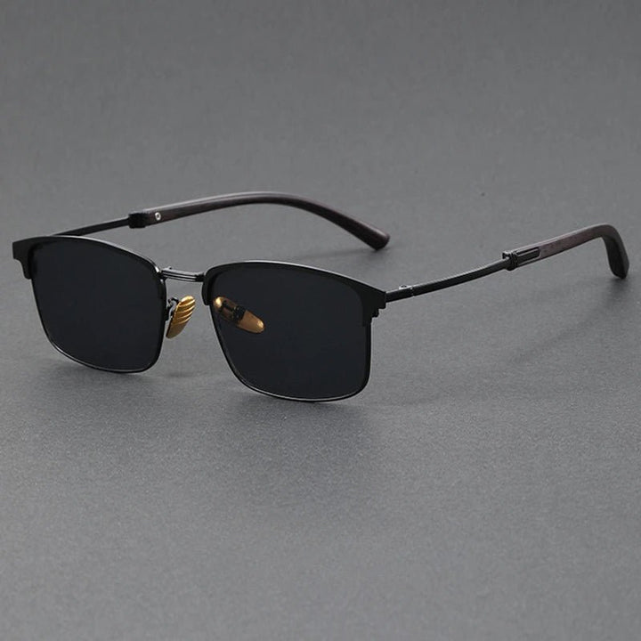 Isabella | Sunglasses Polarized Half-Frame Browline Metal UV400