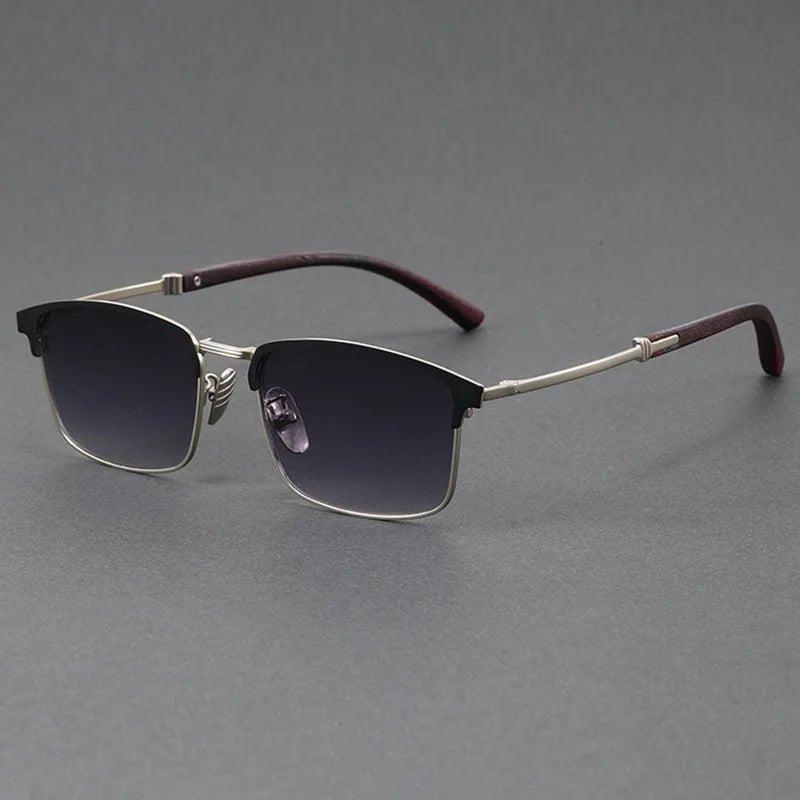 Isabella | Sunglasses Polarized Half-Frame Browline Metal UV400