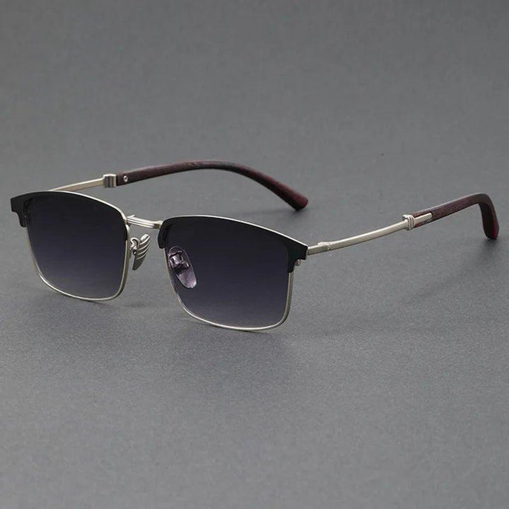 Isabella | Sunglasses Polarized Half-Frame Browline Metal UV400