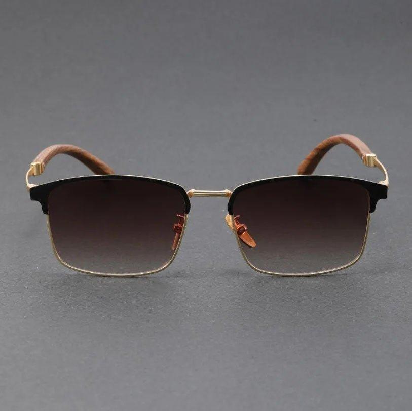 Isabella | Sunglasses Polarized Half-Frame Browline Metal UV400