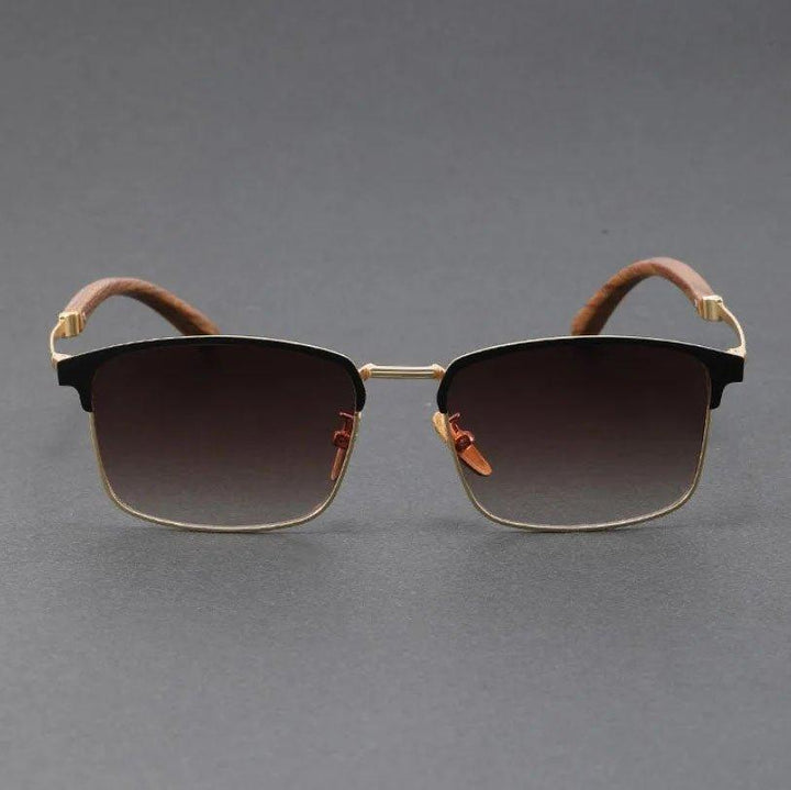Isabella | Sunglasses Polarized Half-Frame Browline Metal UV400