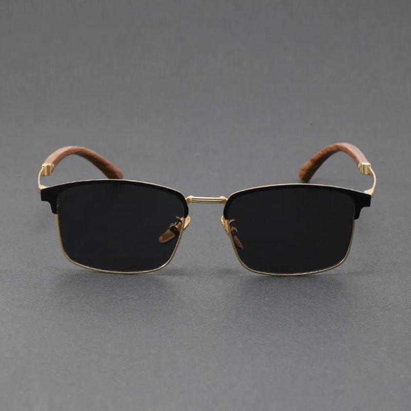 Isabella | Sunglasses Polarized Half-Frame Browline Metal UV400