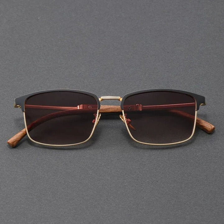 Isabella | Sunglasses Polarized Half-Frame Browline Metal UV400