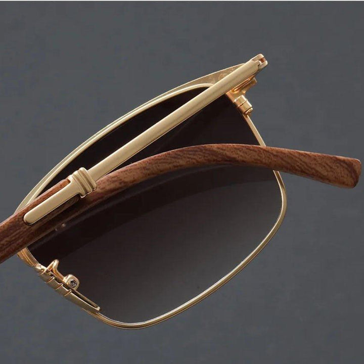 Isabella | Sunglasses Polarized Half-Frame Browline Metal UV400