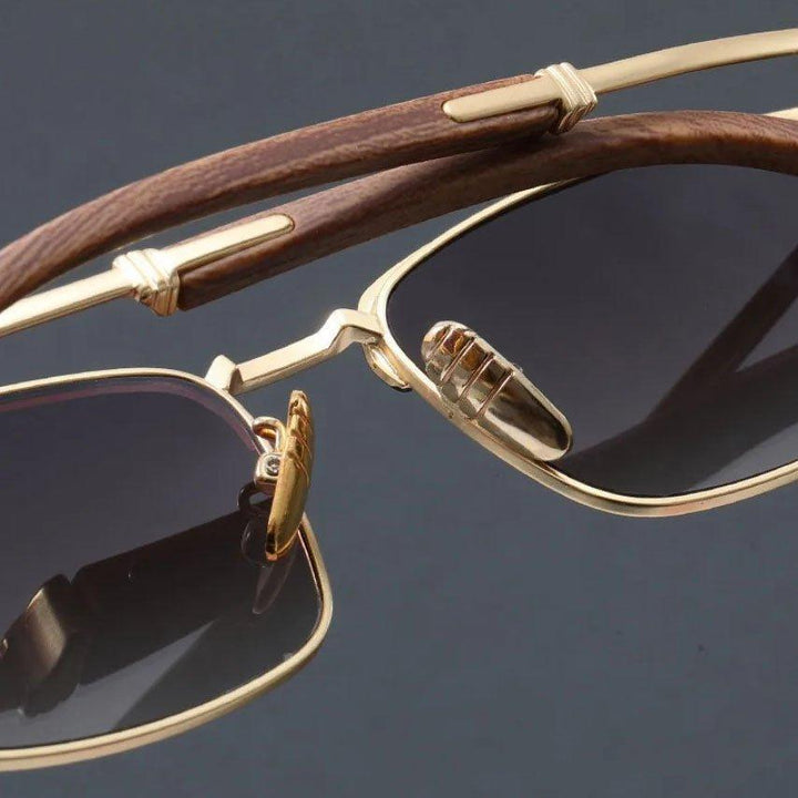 Isabella | Sunglasses Polarized Half-Frame Browline Metal UV400