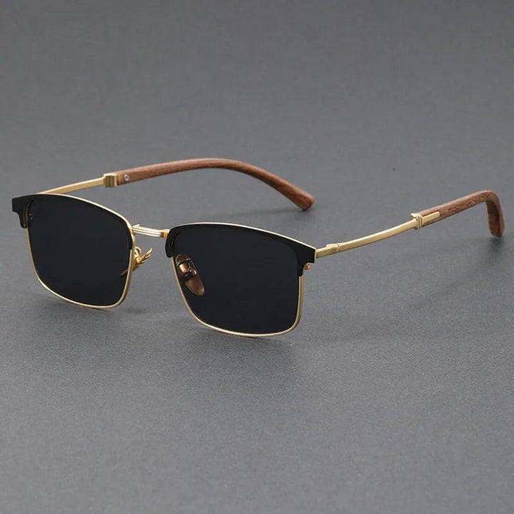 Isabella | Sunglasses Polarized Half-Frame Browline Metal UV400