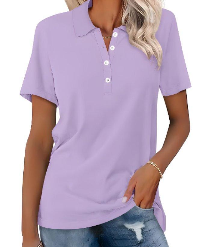 Isabella | Women's Classic Polo Shirt Short Sleeve Pique Cotton