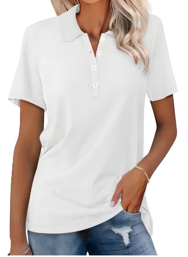 Isabella | Women's Classic Polo Shirt Short Sleeve Pique Cotton